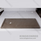 Dark Color Solid Surface Shower Base Rectangle Shape