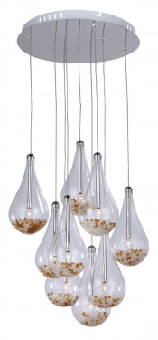 Decorative Glass Home Chandelier Pendant Light (MD4194R-9T)