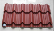 Deep Red Corrugated Roofing Sheet for Cottage /Country House