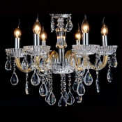 Design Europe Crystal Chandelier Pendant Light Without Shades