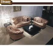 Divany New Modern Living Room Furniture with Sofa and Coffee Table (LS-107)