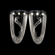 Double Crystal Chandelier Lighting for Childern Bedroom Decorated