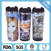 Double Wall Promotional Coffee Mug with Paper Insert, Travel Mug, Thermo Mug