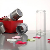 Double Wall Tea Glass Water Bottle