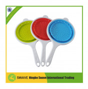 Echo-Friendly Silicone Non-Stick Collapsible Kitchen Colander Strainer
