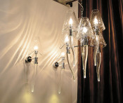 Elegance Carbon Steel Glass Clear Residence Pendant Lamps (1122S1)