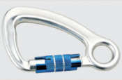 En362 D Shape Aluminum Twistlock Carabiner Hook for Fasten
