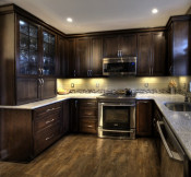 Espresso Kitchen Cabinet #30425