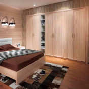 Euro Fashion Sliding Wood Bedroom Wardrobe (OP-YG11135)
