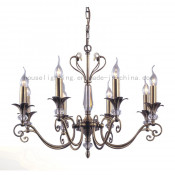 European Steel Chandelier (CH-880-8017X8(AB))