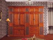 European Style Antique Bedroom Furniture Set Wardrobes