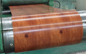 Exporting Popular PPGI Coil -Wood-017 for Country House Roofing /Wall