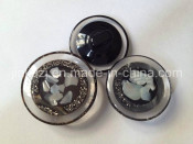 Fancy New High Fashion Transparent Shank Resin Coat Button