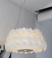 Fashionable Style Modern Glass Carbon Steel Decoration Flower Pendant Lamp (1068S1)
