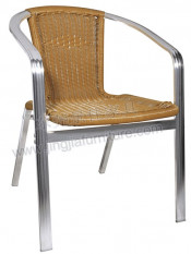 Flat Tube Aluminium Rattan Outdoor Garden Dining Set (JJ-AR02)
