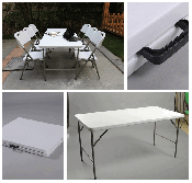 Fold-in-Half Plastic Meeting Conference Table