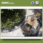 Folding Wooden Garden Furniture Set Iron Frame Teak Dining Set