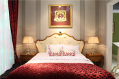 French Antique Wooden Double Bed Bedroom Furniture Set 8