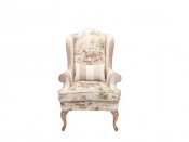 French Homefurniture Hotel Dining Wooden Flower Decoration Sofa Chair (G136)