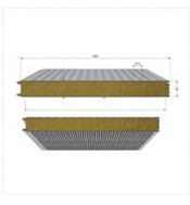 Galvanized Sheet Rockwool Sandwich Panel for Wall/ Hous