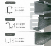 Galvanized Top Selling Z/C Purlin for Steel Struction