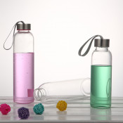 Glass Bottle for Water with Hanging Thread