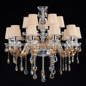 Glass Chandelier Lighting for Hotel or Hall (S-8008-10+5)