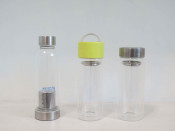 Glass Water Bottle with Silicone Sleeve