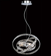 Glass+chrome metalware Pendant Lamps (MD4093-4T)