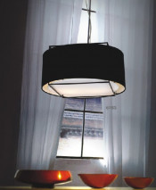 Good Quality Modern Black Fabric Pendant Lamps (676S)