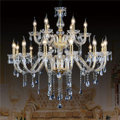 Gorgeous Palace Crystal Chandelier with Shining Crystal Candle Shade