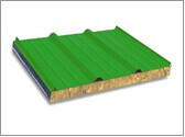 Green V960 Type Rockwool Sandwich Panel for Roofing