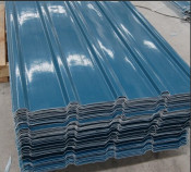Grey Green Corrugated Roofing Sheet for Cottage / Living Room