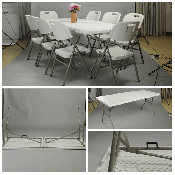 HDPE 6ft Rectangular Plastic Banquet Table/Outdoor Folding Table/Party Table (SY-183Z)