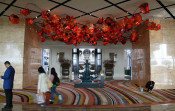 Hand Blown Flower Ceiling Decoration Art for Hotel