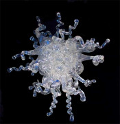 Hand Blown Home Water Fountain Lamp