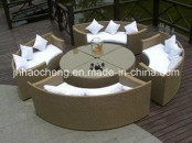 Hc-W-S20 Rattan Furniture Rattan Sofa Rattan Table Rattan Chair Rattan Dining Set Outdoor Rattan Furniture Outdoor Rattan Chair