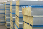 Heat and Sound Insulation Rock Wool Sandwich Panel