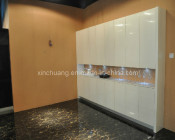 High Glossy UV Plain White Klitchen Cabinet