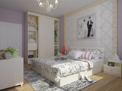 High Light White Modern Bedroom Wardrobe-W30
