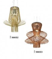High Quality Champagne Colour Carbon Steel Pendant Lamp (966S2)