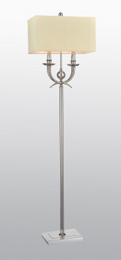 High Quality Modern Copper Floor Lamp with Fabric Lampshade (8023-038F)
