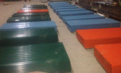 High Strength Colorful Oiled Painted Wave Steel Sheets for Roofing and Walling Construction