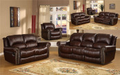 Home Furniture Guniue Leather Recliner Sofa (SF3589-B)