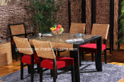 Home Rattan Furniture Dining Room Table Set