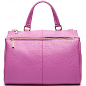 Hot! 100% Genuine Pink Leather Bag Korea Fashion Ladies Handbag