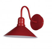 Hot Red Shade Steel Wall Lights in Modern (MB6136-R)