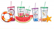 Hot Sale 16 Oz Double Wall Straw Mug for Wholesale