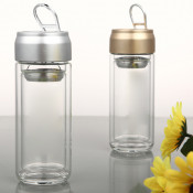 Hottest New Design 2015 Double Wall Glass Water Bottle