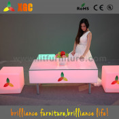 Illuminated LED Table, LED Glow Bar Table Chairs, Modern LED Table